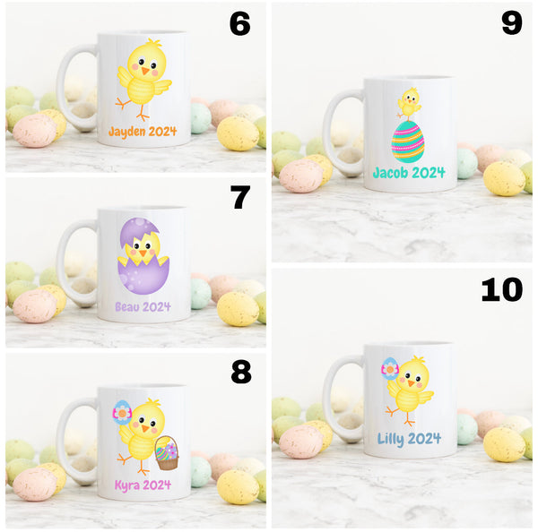 Personalized Easter Mug With a GREEN Bunny